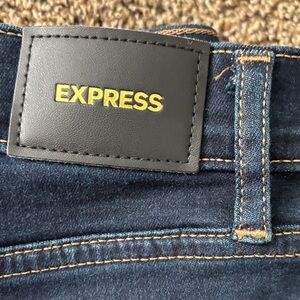 Express Women's Dark Blue Skinny Jeans